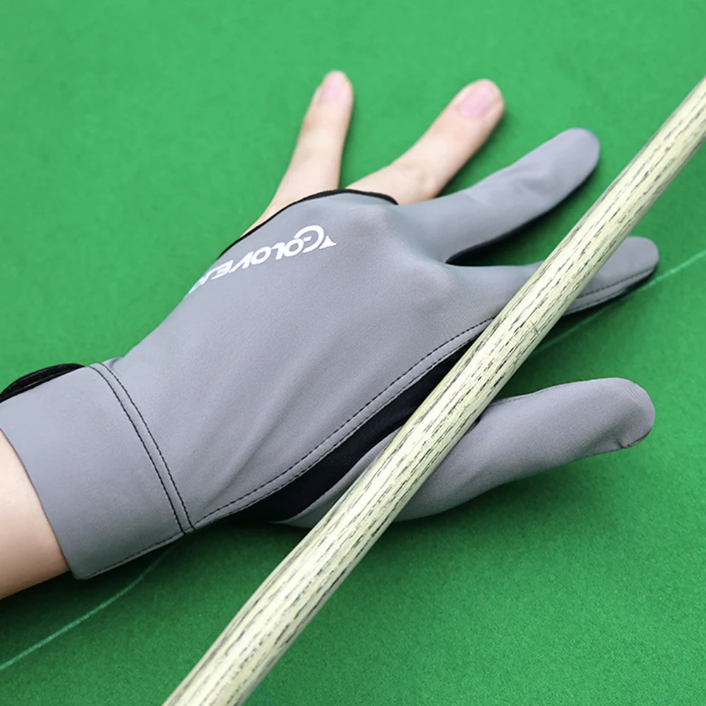 Vollfinger-Billard-Handschuhe, rutschfeste Billard-Trainingshandschuhe, linke/rechte Hand, Billard-Sportzubehör