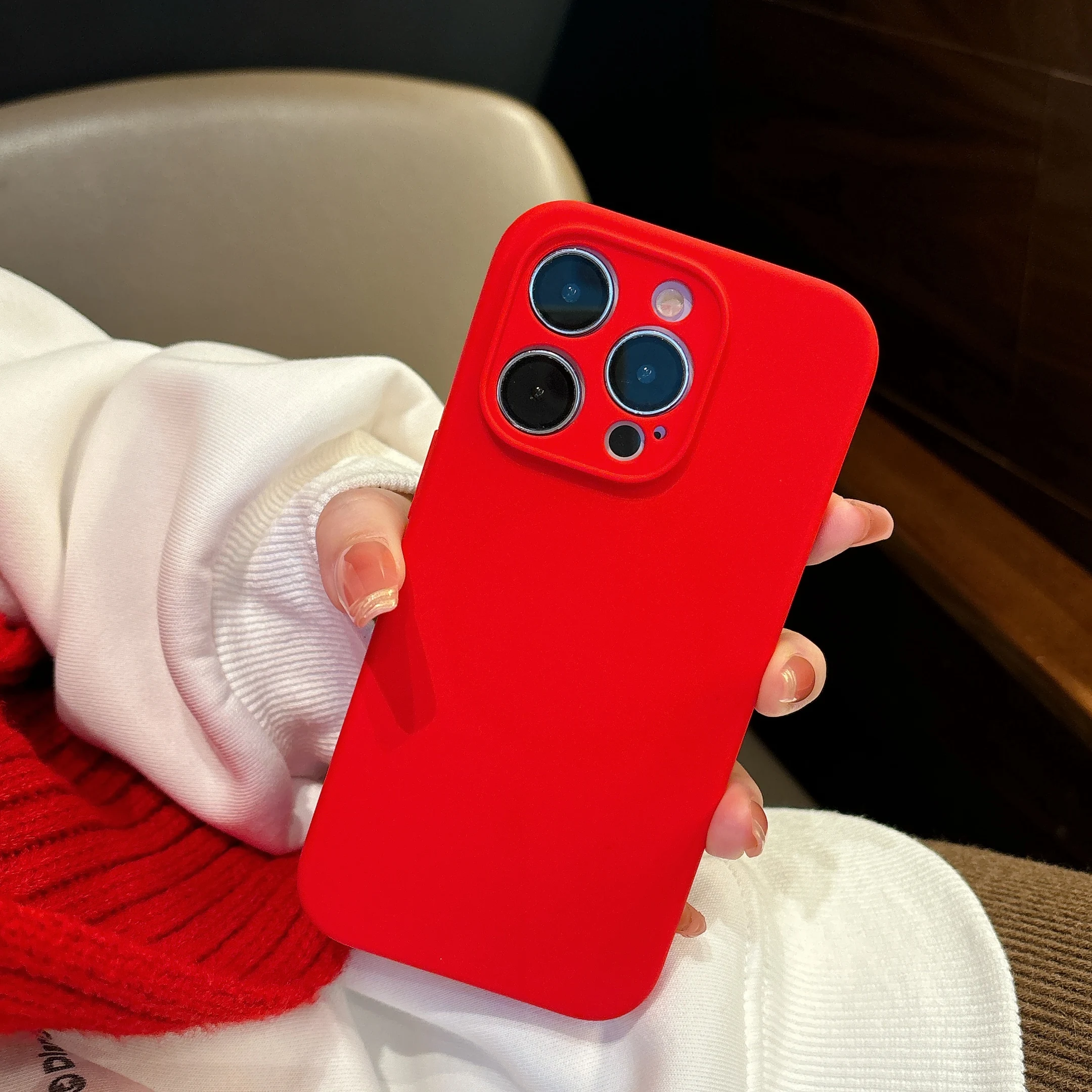 حافظة لهاتف Magsafe من السيليكون السائل باللون الأحمر المحظوظ لهاتف iPhone 16 15 14 Plus 13 12 Pro Max غطاء مقاوم للصدمات للشحن اللاسلكي المغناطيسي #3