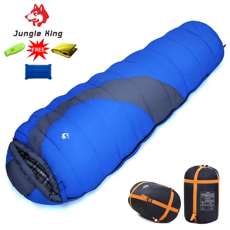 

JUNGLE KING SD802 New Outdoor Unisex Couple Pattern Mountaineering Hiking Camping Stitching Cotton Sleeping Bag 22*38cm 1.65kg