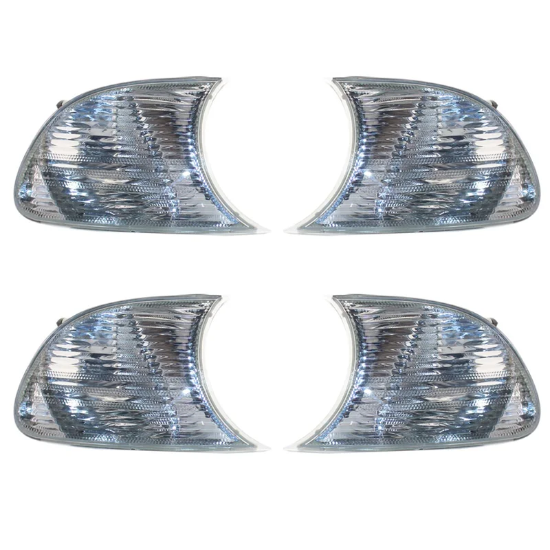 

2X Clear Marker Signal Blinker Corner Parking Light Lamp For BMW E46 3 Series Coupe 1999-2001 63126904307 63126904308