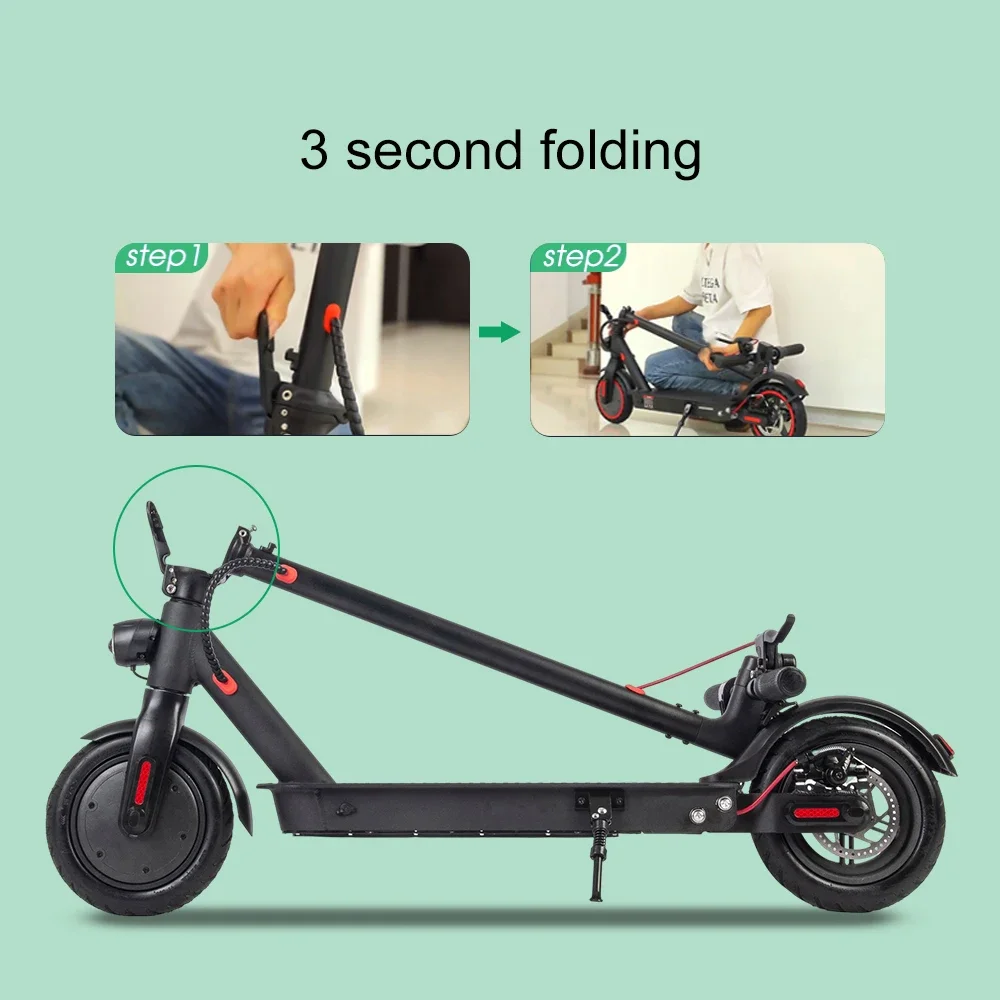 سكوتر كهربائي E9D بعجلتين 350 وات قابل للطي #3