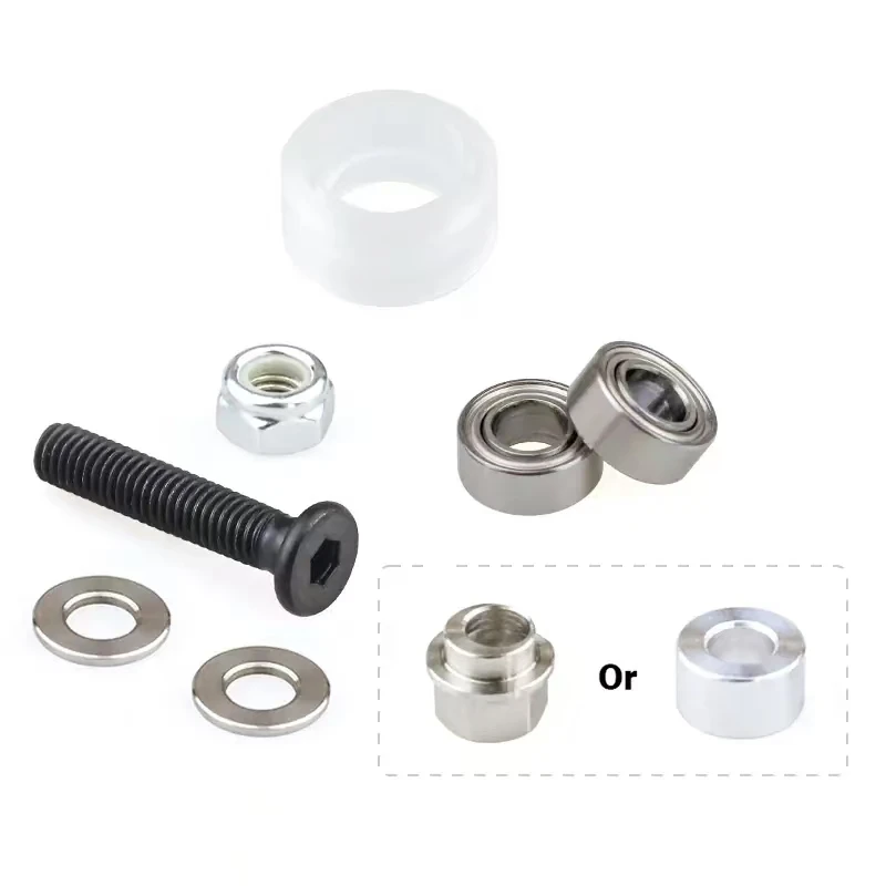 10sets Plastic CNC Wheel with Pulley for V-slot Bearing 625rs Pulley Mini Plastic Wheel Parts with Bearing Mini Wheel Set