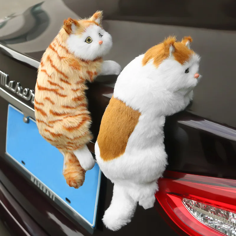 Lustige Auto Dekoration Ornamente Nette Katze Auto Dach Außen Stamm Dekoration Puppe Auto Motorrad Dekorieren Figur Auto Zubehör