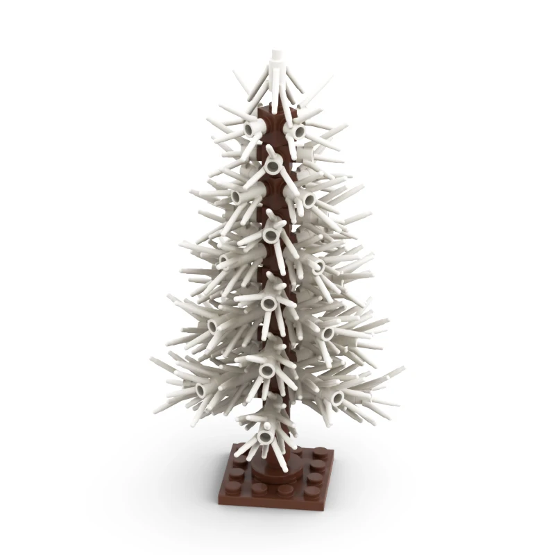 Winter Pine Tree Modellbausatz: Weihnachtsbaum mit Schneeeffekt für selbstgemachte Straßendisplay, kompatible Steine