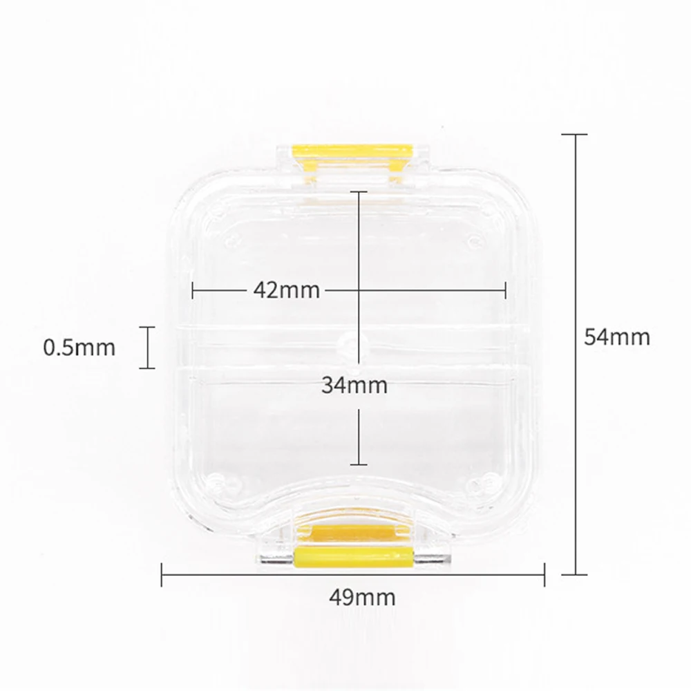 50 Stks/partij Tandheelkundige Tand Doos Met Film Clear Plastic Kunstgebit Storage Case Membraan Tand Doos