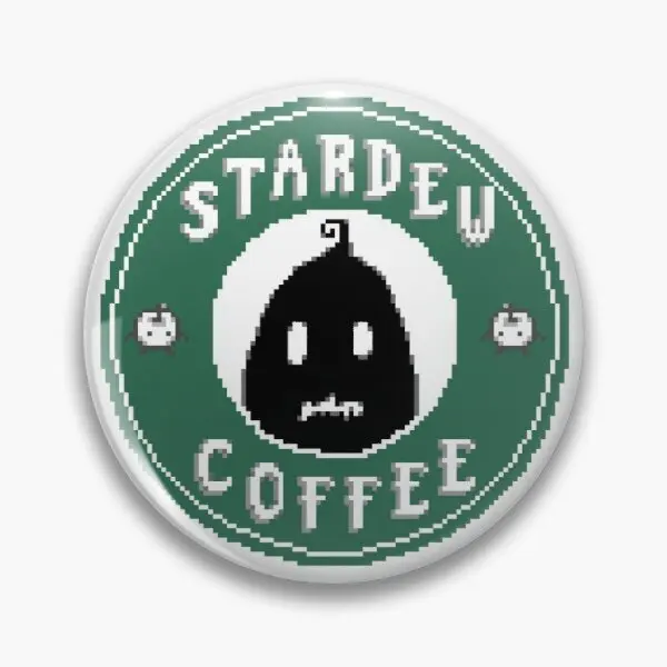 Stardew Valley Coffee  Soft Button Pin Fashion Clothes Metal Hat Collar Jewelry Badge Creative Lover Gift Lapel Pin Decor Brooch