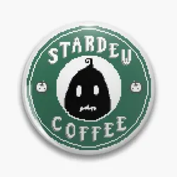 Stardew Valley Coffee Soft Button Pin vestiti di moda cappello in metallo collare gioielli distintivo amante creativo regalo spilla Decor spilla