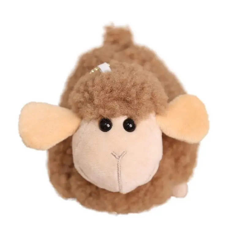 Weicher, flauschiger Schaf-Plüsch-Anhänger, bezauberndes Aussehen, sanfte Haptik, tolle Taschendekoration, Geschenk für Kinder und Freunde. – Detail 5