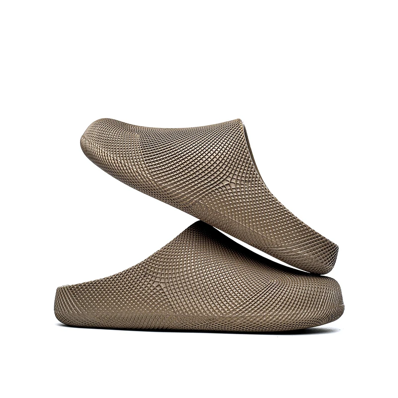 Men Women Closed Toe Slide Sandals 3D Textured EVA Platform Mules Non Slip Slides Indoor Outdoor Casual Shower Slippers
