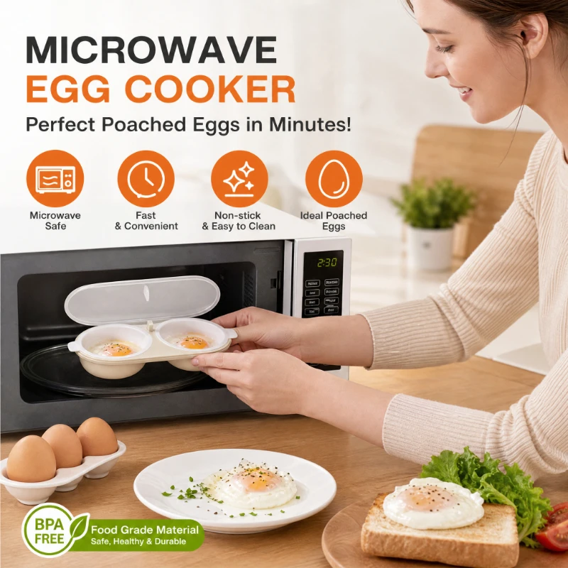 Kitchen Baking Kit - New Creative Egg Poacher Food Grade