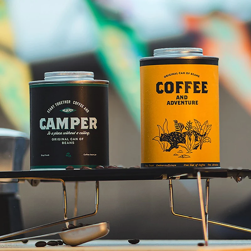 Koffieboon Verzegelde Opslag Kan Outdoor Camping Blikken Doos 150G/200G Verpakking Opslag Pot Verse ademhaling Blikje