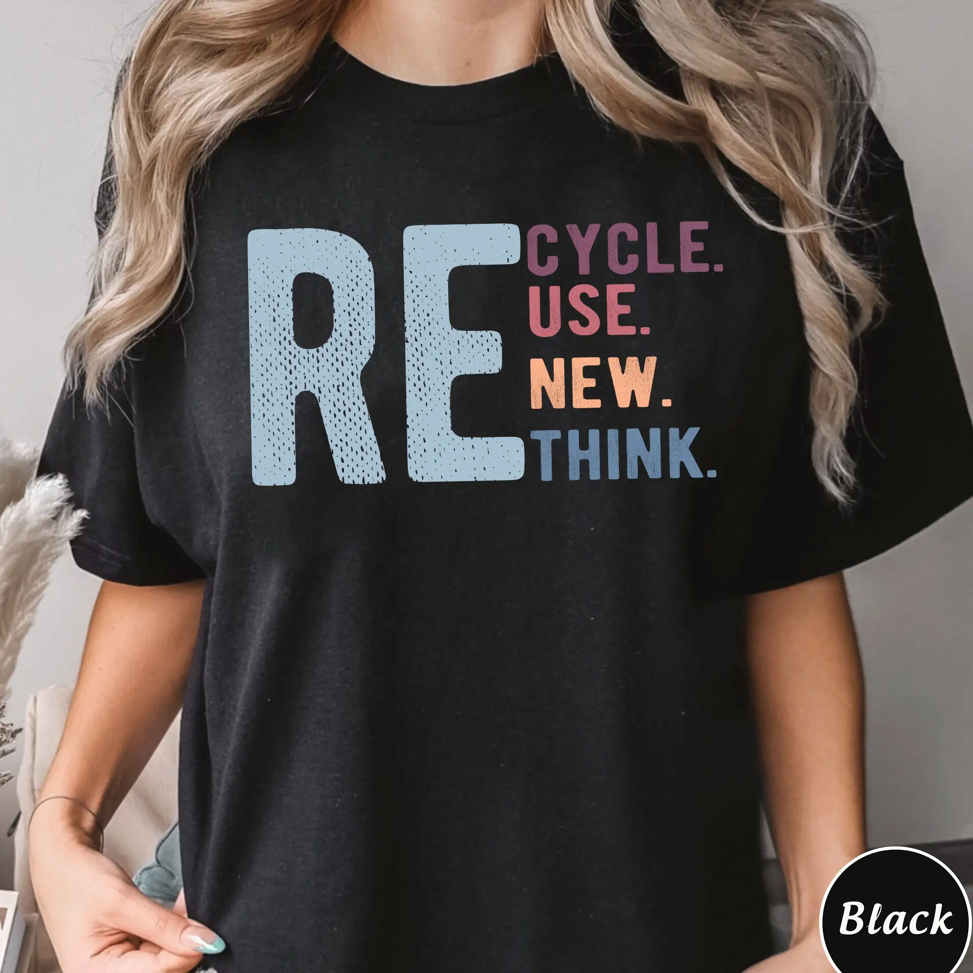 Recycle Reuse Renew Rethink T Shirt Crisis Environmental Activism Sweat Environment Lovers And Environmentalist Earth S