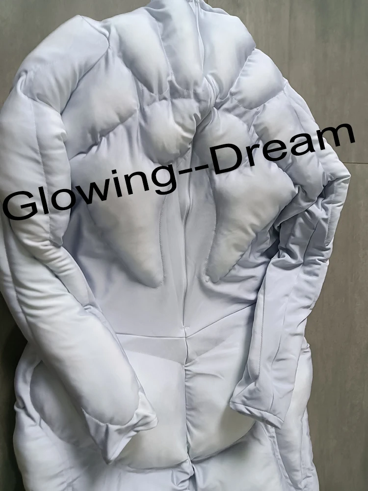 High Quality Six Pad Muscle Suit Full body Muscle Costume White Muscle Suit Six Padded Cosplay Costume Makora Cosplay Costume view 2