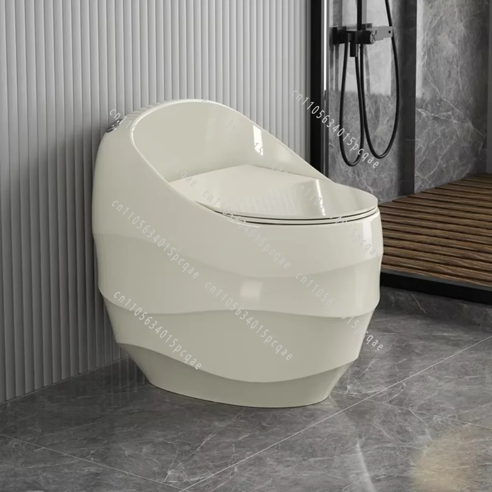 Creative Color Egg Embossed Toilet New Household Big Tube Strong Suction Apartment Hotel Villa Bathroom