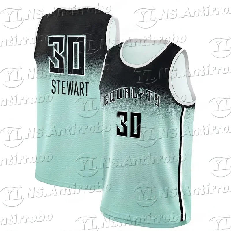 

National Women's Basketball Sport Vest Quick Drying Training Tops New York Number 30 Sport Sleeveless Jersey Men Women Vest Tops