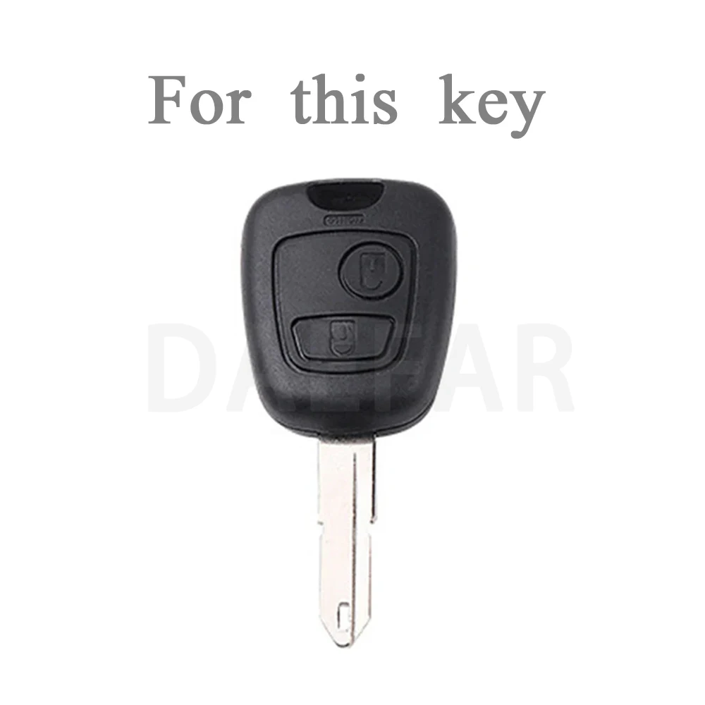 Silicone Shell for Peugeot 107 207 307 for Citroen C1 C4 for Toyota AYGO Key Auto Remote Car Key Case FOB - Detail 1
