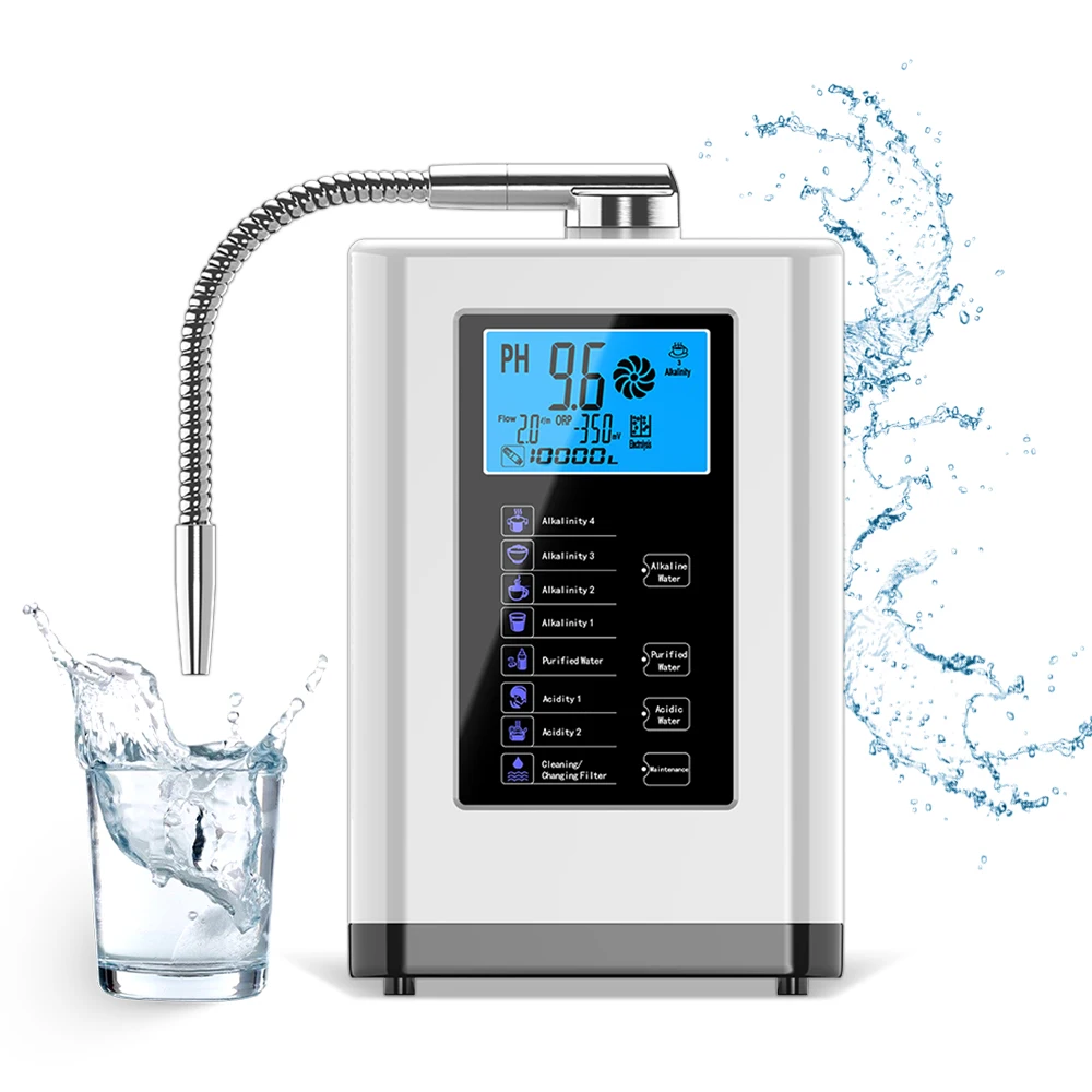 

Portable 7 Plates Korea Alkaline Water Machine Japan Technology Alkaline Water Dispenser Home Use Water Alkaline Machine