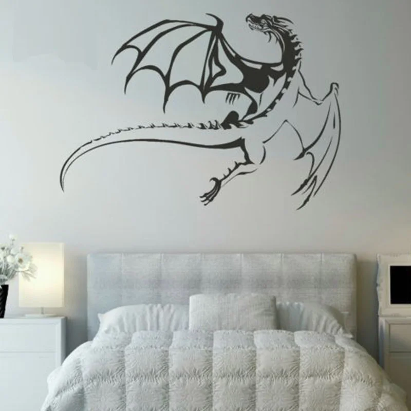 New Dragon Vinyl Removable Wall Stickers,Wall Art Mural Home Decor 3D Wall Sticker For Kids