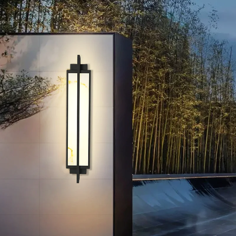 Exterior wall creative villa stairs new Chinese courtyard door light aisle outdoor lighting