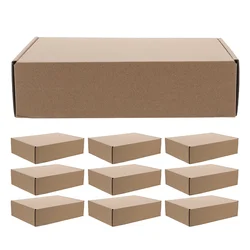 10 Pcs Carton Donation Boxes for Fundraising Cardboard Moving Large Shipping Glassware Packing Brown Flat Shoe