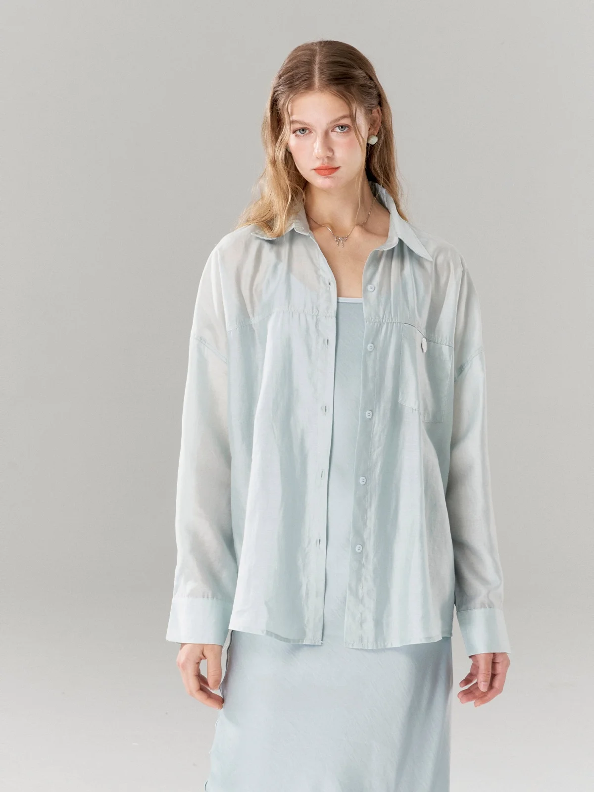 

Летняя коллекция: Женская футболка 6DEWS Mint Wave, тонкая, широкая, свободного кроя, однотонная, повседневная, для работы и отдыха