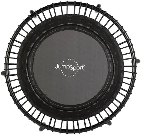 250 in-Home Cardio Fitness Rebounder, 39-inch | Mini Trampoline with Arched-Legged & Videos Included | Safe, Sturdy and Low-Impa