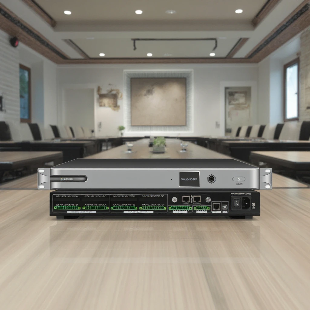 ZENWIN TD-0808D Dante Audio Processor, Built-in USB Card Audio Matrix for Conference & Show