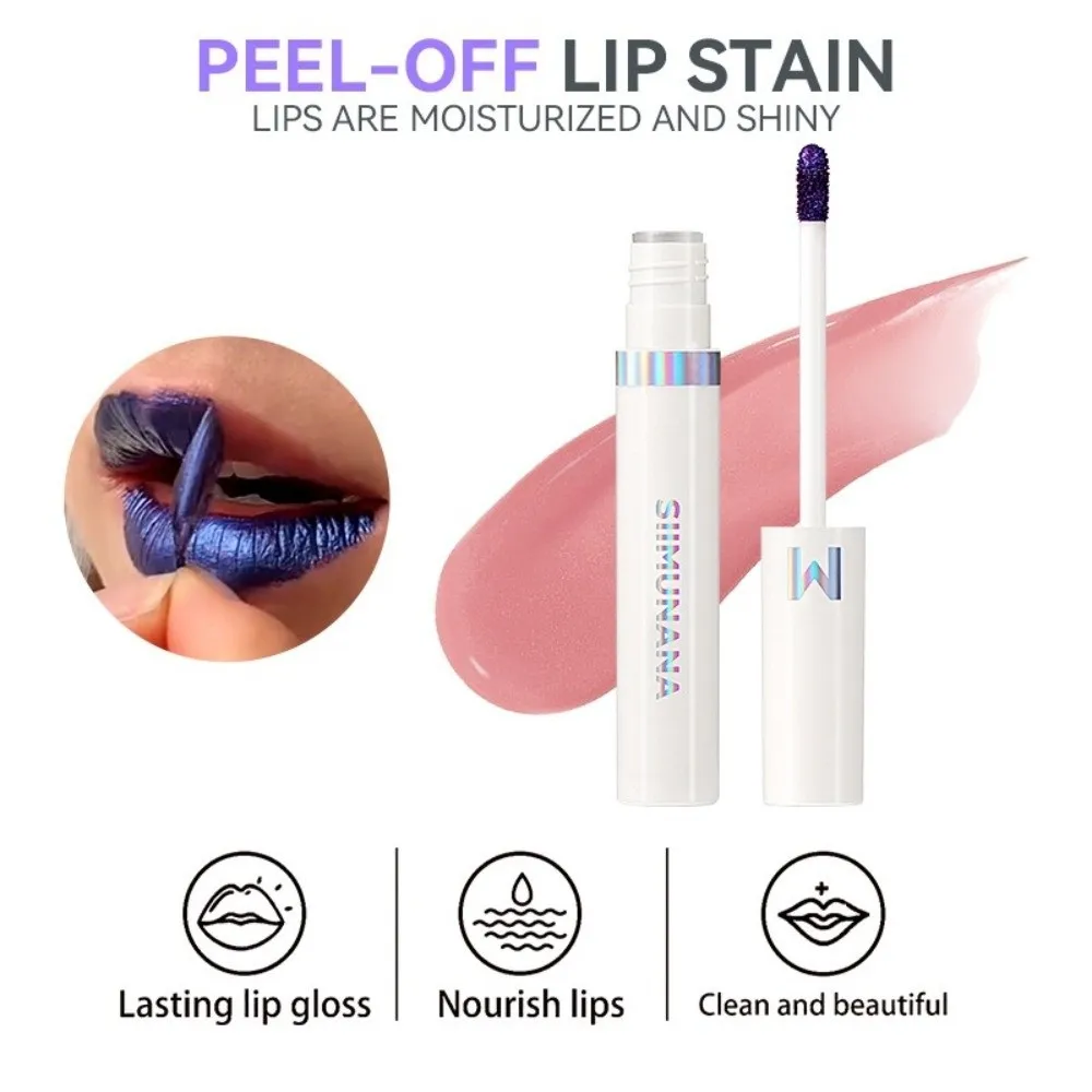 Mode Waterdichte Peel Off Lip Tint Non Stick Langdurige Fluwelen Vloeibare Lipstick Matte Afwerking Scheurbare Lipgloss Dagelijks Gebruik