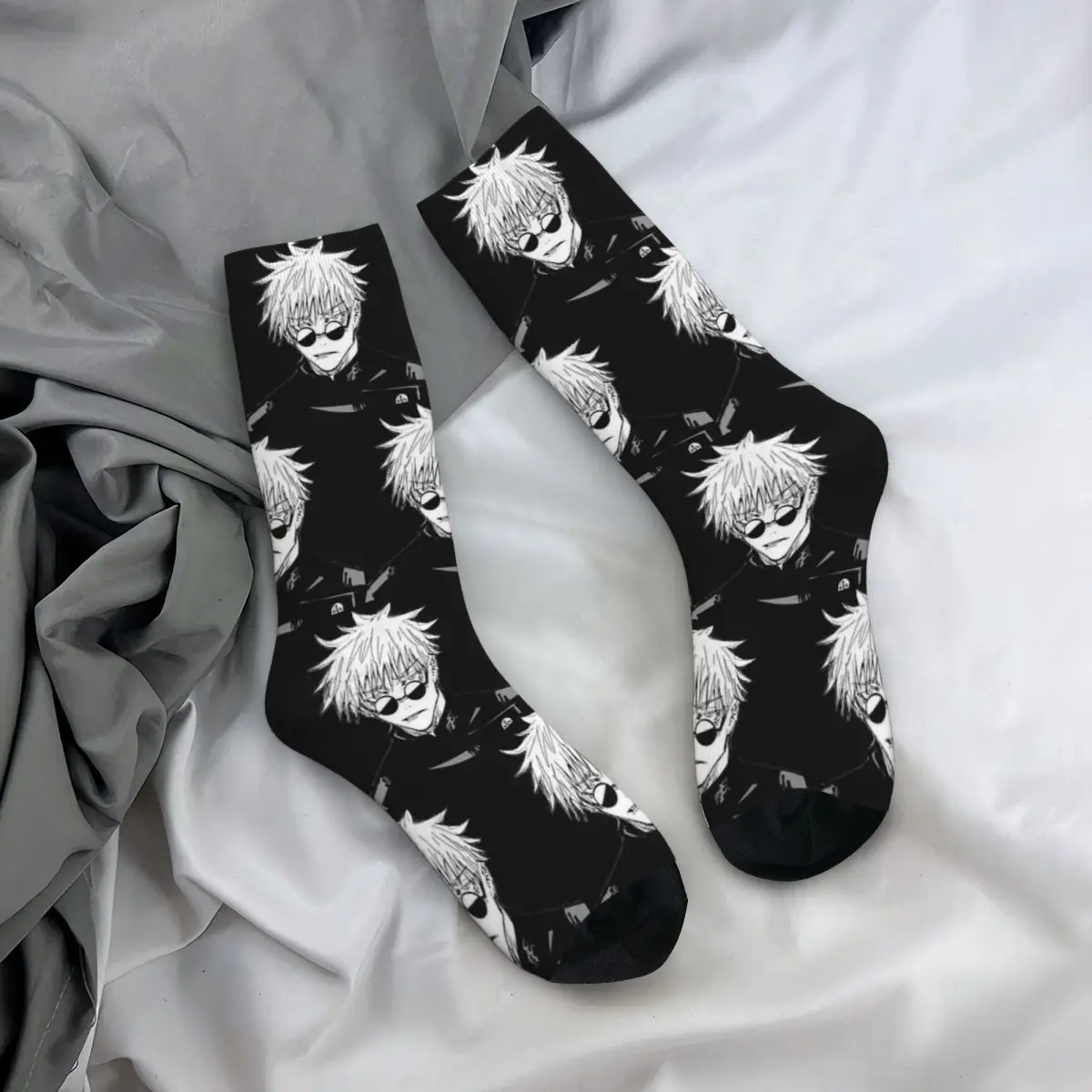 

Jujutsu Kaisen Gojo Satoru Unisex Winter Socks Hip Hop Happy Socks Street Style Crazy Sock