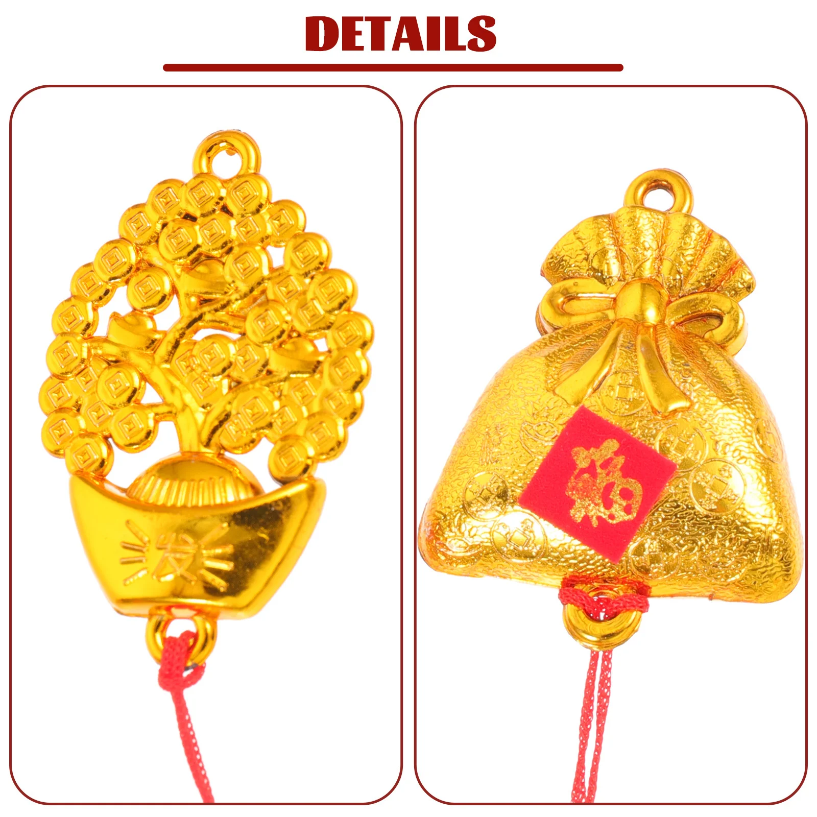 

18Pcs Chinese Spring Festival Tassel Ornaments New Year Hanging Decor Lantern Festival Pendant Banquet Wall Decoration