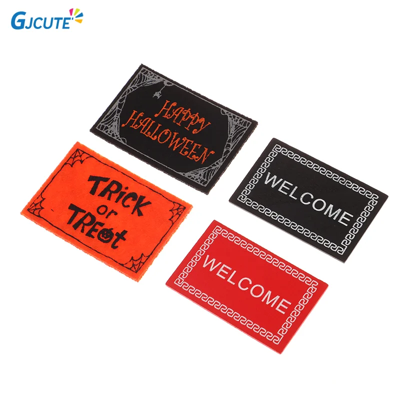 

2pcs Everlasting Christmas Holiday Decoration Floor Mats DIY Site Decoration Entry-level Small Mats