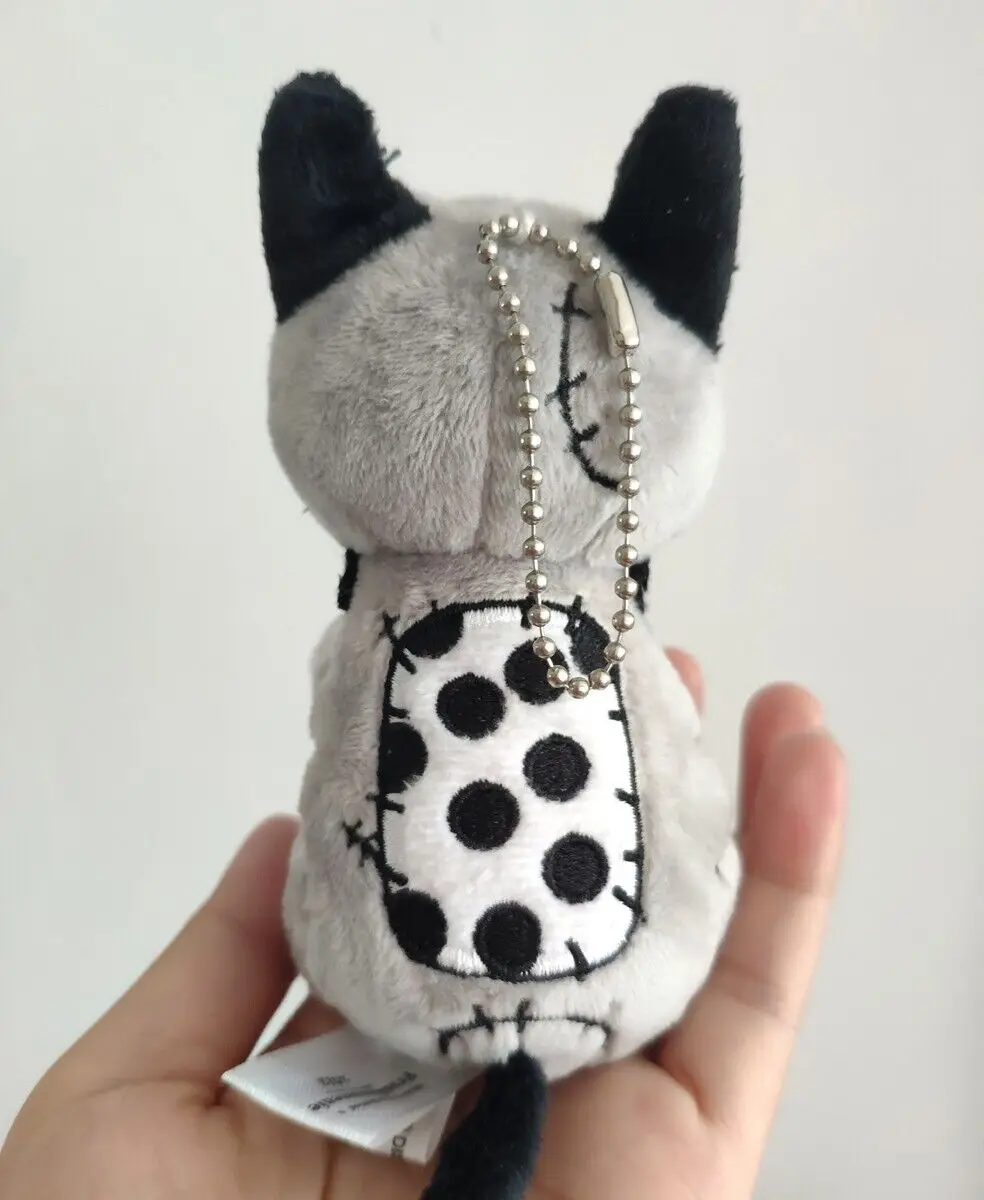 Disney Rare Tim Burton Frankenweenie Plush Sparky Dog Toy key chains 18cm