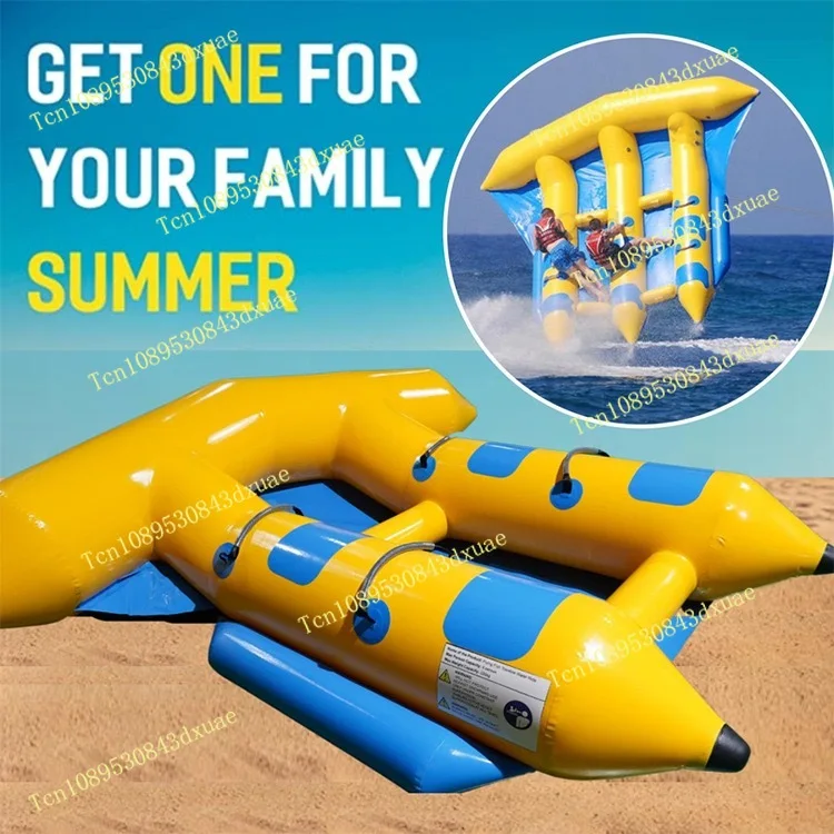 Inflatable Water Sport Fly Fish Flying Fish Towable Tube Banana Boat Water Play Sea Equipment