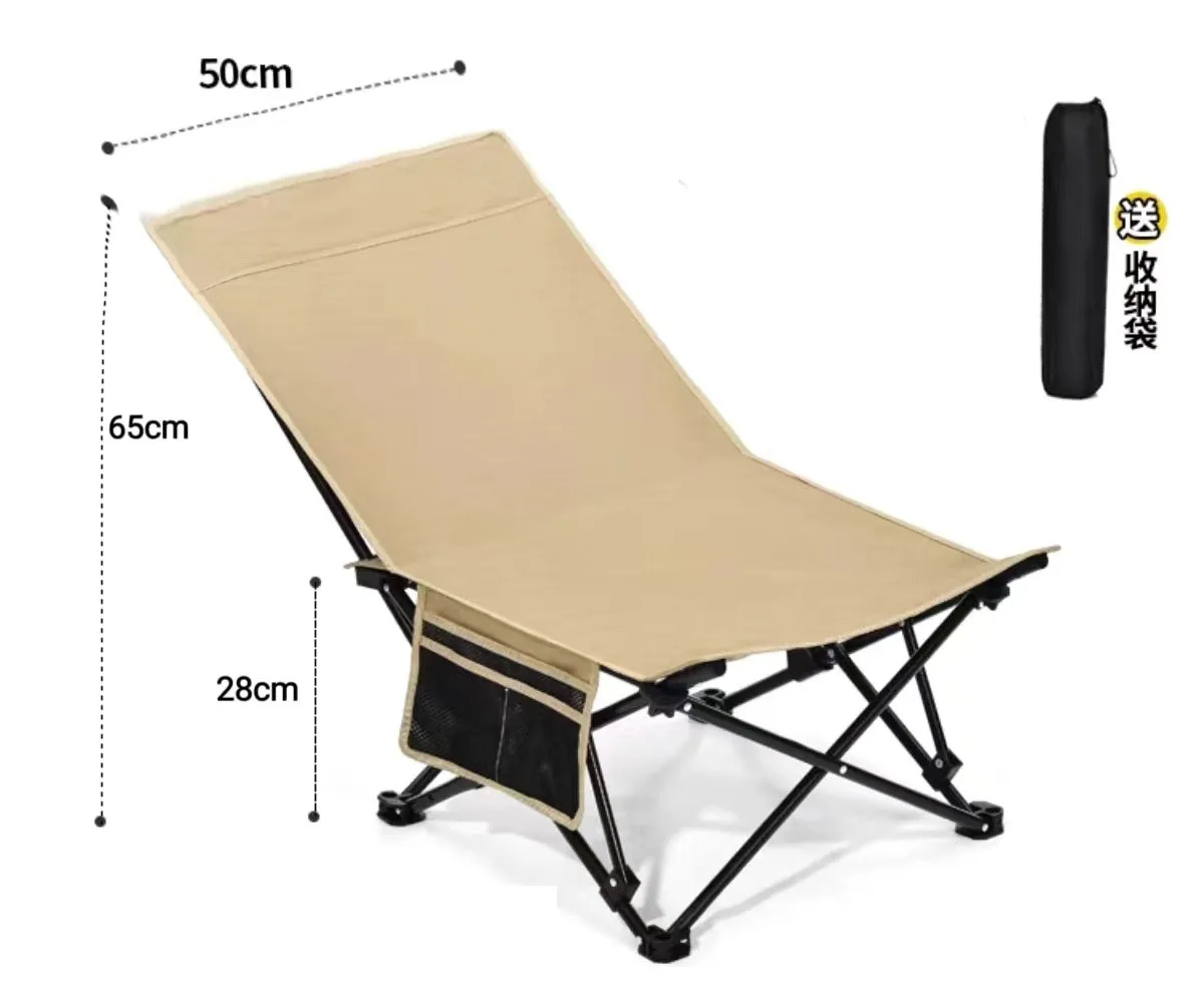 Summer Camping Portable Folding Chair Outdoor Chair For Living Room Recliner With Storage Bag Garden Office Furniture