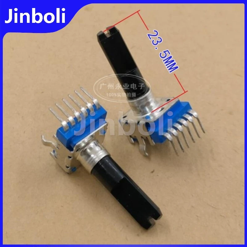 2PCS RK12 Type Audio Volume Adjustment Potentiometer Double 6Pins B10K B20K B50K B100K B103 B203 B503 B104 Shaft Length 23.5MM