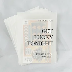 Wedding Scratch Card Holder, Wedding Favours, Unique Wedding Favours, Wedding Lotto Ticket Favours, Lotto Ticket Bags, Wedding F
