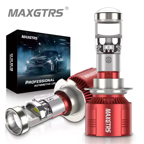 2x H7 Led Projector Lens H8 H11 H16JP 9005 HB3 9006 HB4 9012 Hir2 Car Headlight Bulbs Canbus 90W 24000LM Powerful Mini HeadLamp