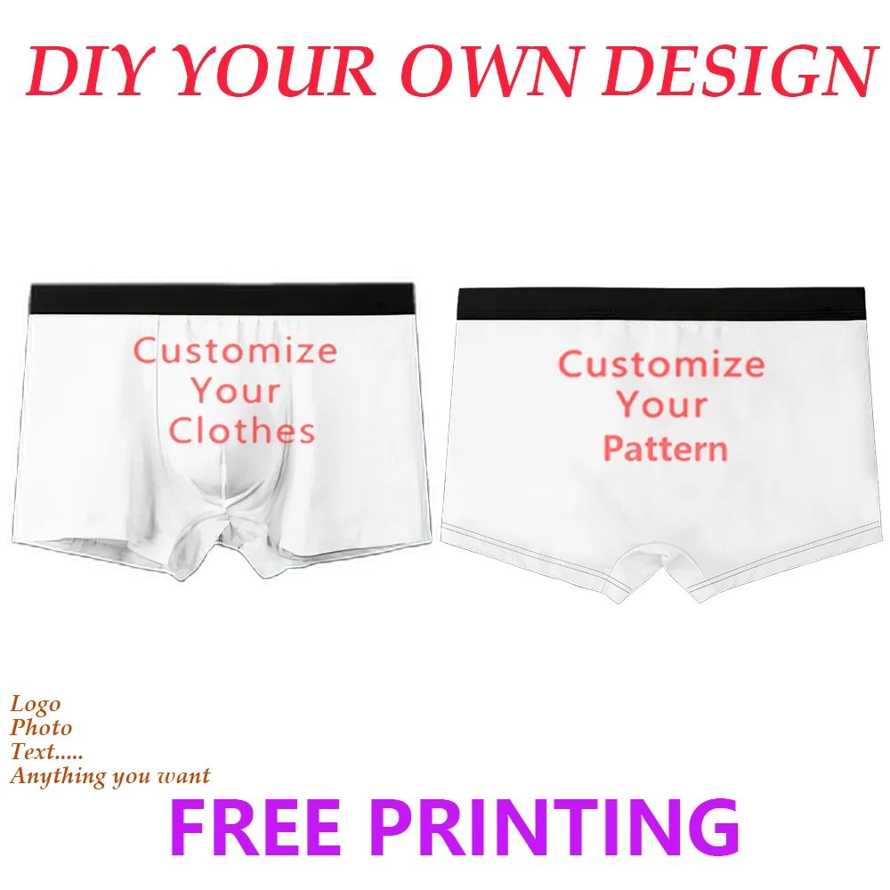 

Custom Personalized Face Photo Men's Underwear Valentine's Day Gift Boxer Shorts Panties Underpants