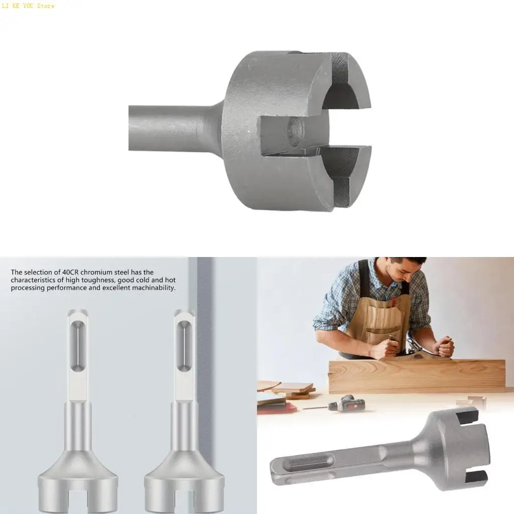 W3JE Ground Rod Driver Heavy Duty Drill Bit Driver for Rotary Hammer Drill