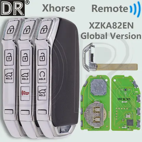 DR VVDI Xhorse 교체 근접 스마트 카드 범용 자동차 원격 키 XZKA82EN PCB 보드 또는 현대 기아 용 자동차 키 쉘