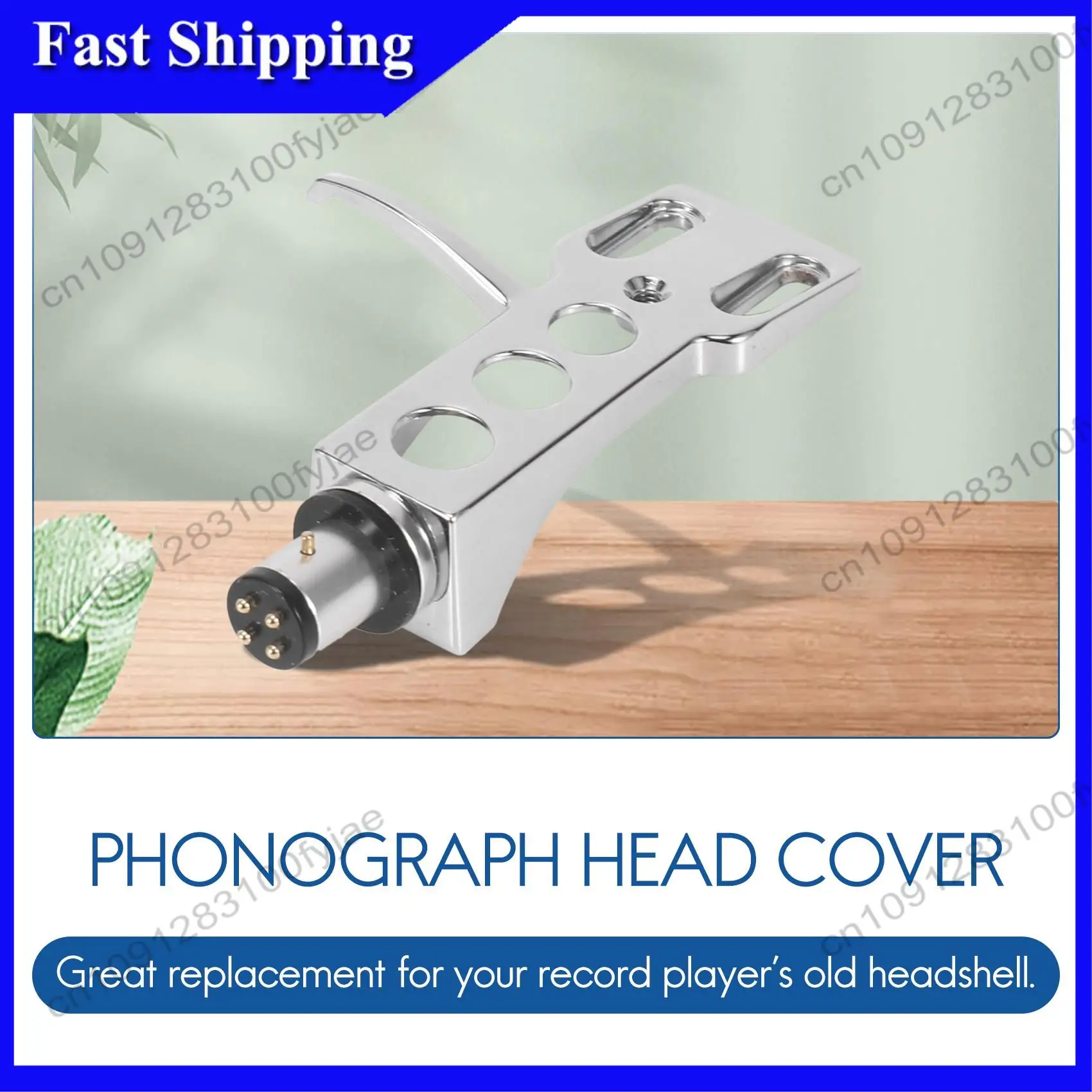 -X07A Universal LP Disc Record Player Phono Turntable Headshell 4-Pin Aluminum Alloy With OFC Leadwires For Direct-Drive Turntab