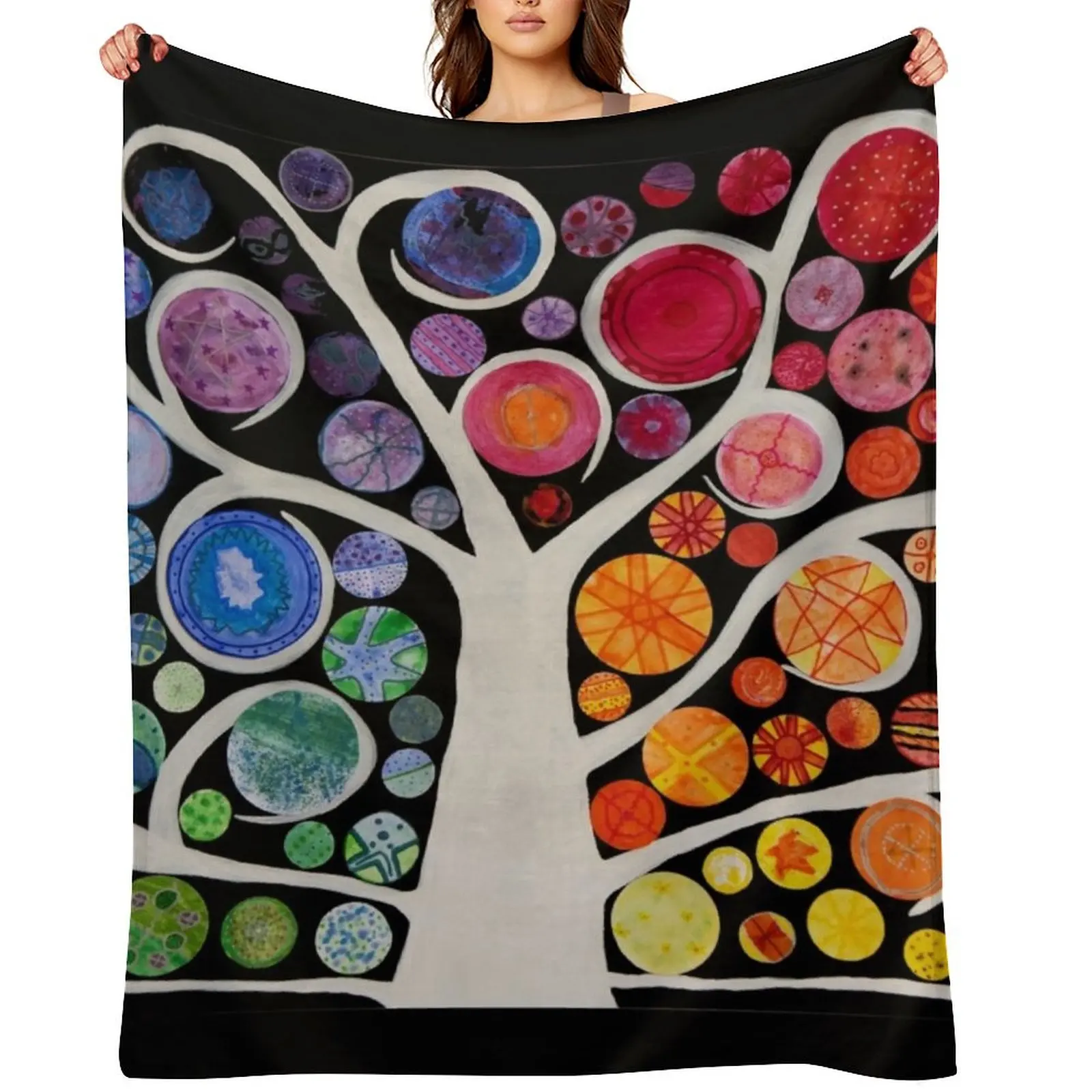 HHPS Art Show, Class 4M: Growing Together Throw Blanket Flannels Kid'S Comforter Polar Blankets