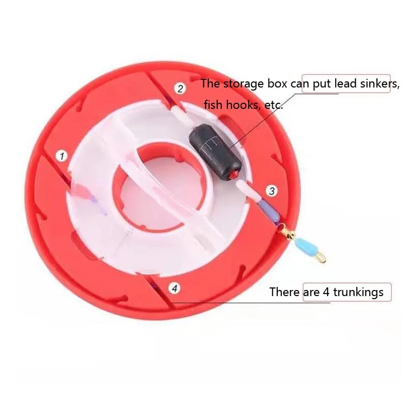 2-6 Spindle Silicone Main Spool W/Box Fishing Main Line Box Winding Board Not Hurting the line Closed Fishing Main Coil Winding