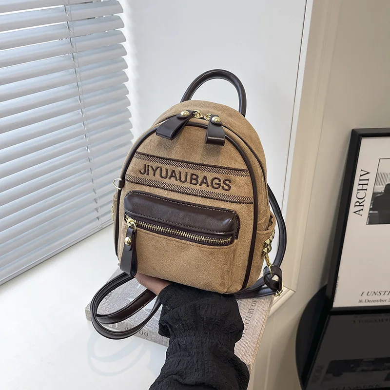 محفظة ظهر عصرية 2 في 1 قابلة للتحويل 2022، حقيبة كلاسيكية من جلد الغزال غير اللامع للنساء، حقيبة ظهر كروس للاستخدام اليومي