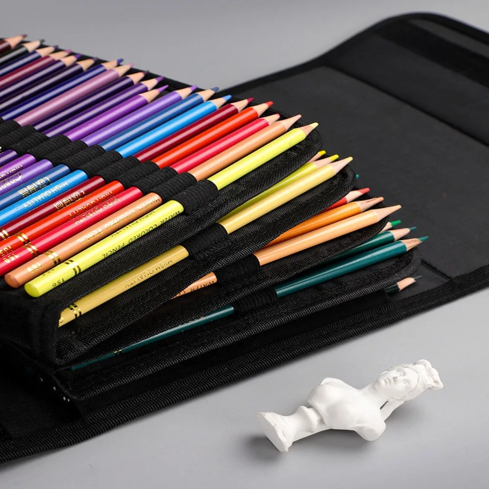 High Quality 48/72/120/150/200 Holes Pencils Bag Multipurpose Large Capacity Storage Bag Stationery Pen Case Student