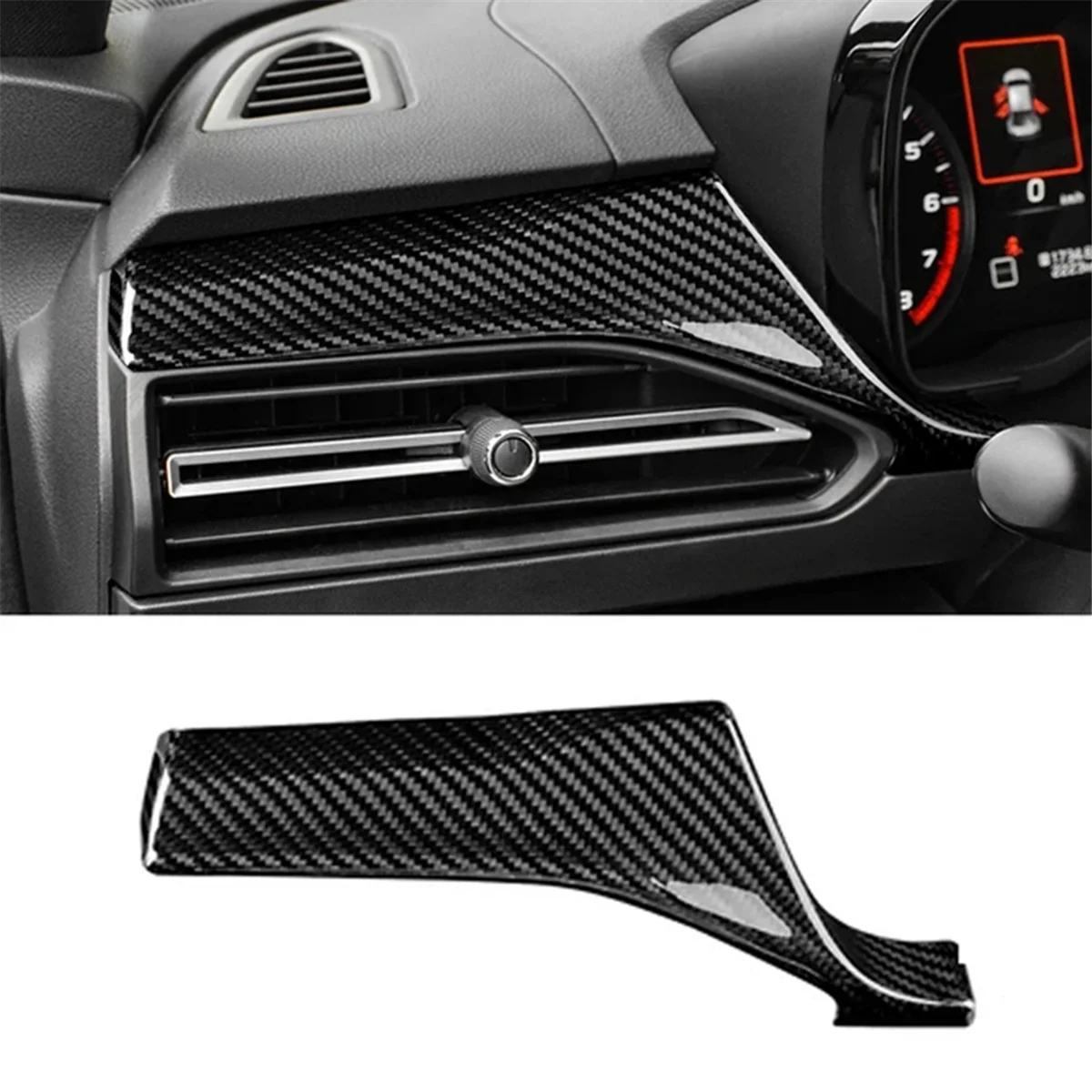 

Real Hard Carbon Fiber Sticker for Subaru Crosstrek Impreza 2024 WRX/WRX STI 2022 2023 Main Driver'S Left Trim Red-A51K