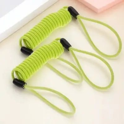 

2Pcs Disc Brake Lock Cable Steel Wire PVC Coiled Heavy Duty Motorcycle Scooter Bike Security Accessories Theft Deterrent Parking