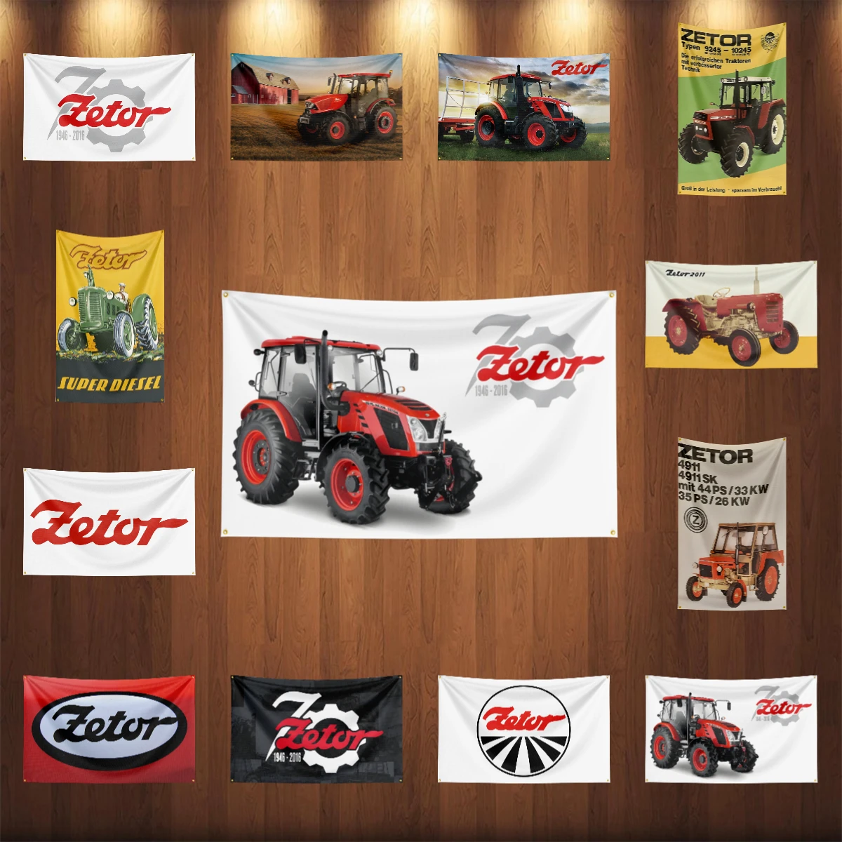 TRACTORES Z-ZETOR de 3 × 5 pies a.s. Bandera de tractores, herramienta impresa Digital de poliéster, tapiz, pancarta, cortina para decoración B