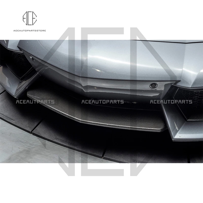 For Lamborghini Aventador LP700 2011-2014 OEM Style Front Lip Carbon Fiber Center Panel Front Lip Body Kit