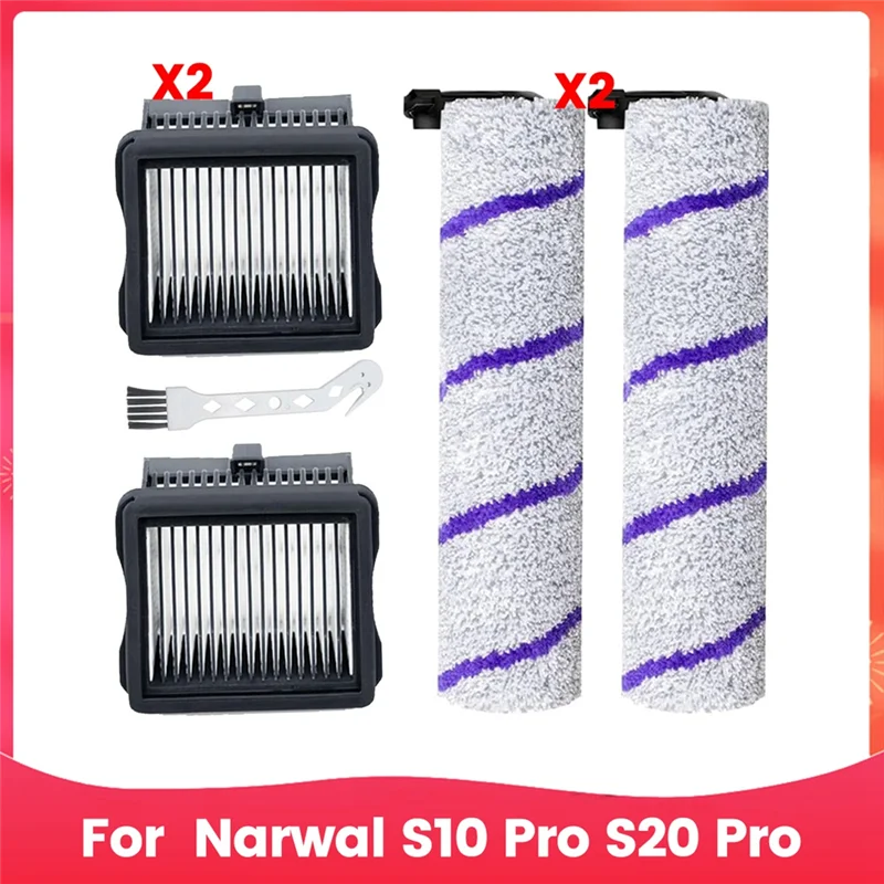 【Popular】Para narwal s10 pro s20 pro robô aspirador de pó seco e molhado, escova principal filtros hepa peças de reposição